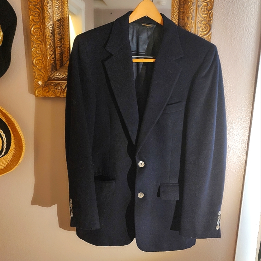 Nordstrom Cashmere Navy Blazer